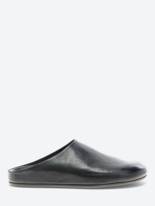 Online - Babouche 001 Mules in Nero Spalla Volanata Shoes
