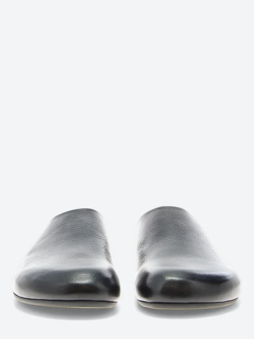 Online - Babouche 001 Mules in Nero Spalla Volanata Shoes