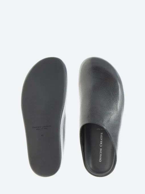 Online - Babouche 001 Mules in Nero Spalla Volanata Shoes