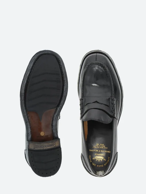 Online - Balance 011 Penny Loafers in Nero Bufalo Shoes | Loafers