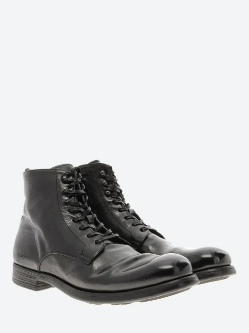 Sale - Chronicle 004 Lace-Up Boots in Nero Ignis Boots