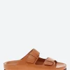 Fashion - Pelagie 003 Leather Sandals in Ginger Biscuit Nappa Women Overalls & Jumpsuits | Slides