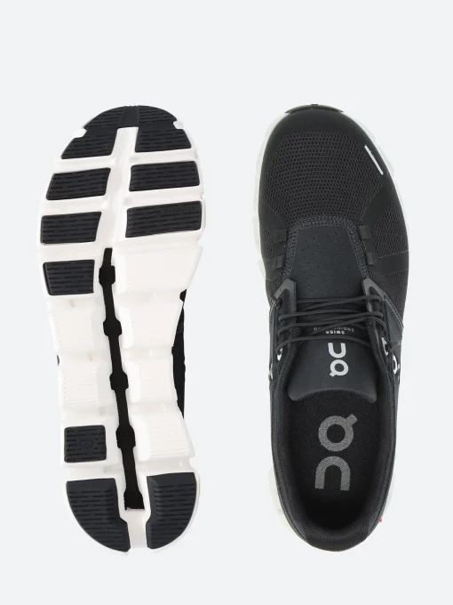 Outlet - Cloud 5 in Black and White Sneakers