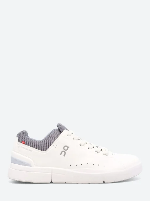 Online Running - Men's The Roger Advantage in White and Fossil Sneakers