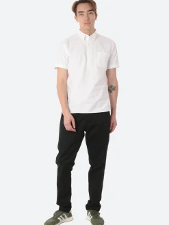 Hot Oxford Pullover Short Sleeve Button-Down Shirt Button-Ups