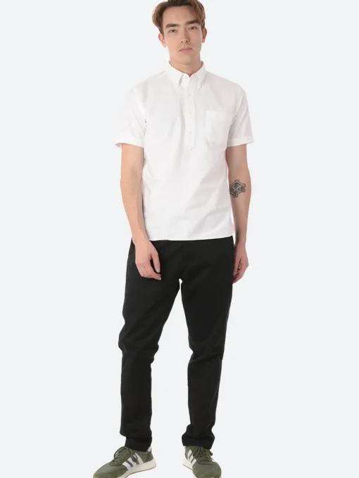 Hot Oxford Pullover Short Sleeve Button-Down Shirt Button-Ups