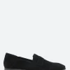Clearance - 17123B Flat Loafers in Nero Talc Women Shoes | Loafers