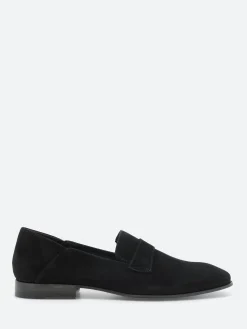 Clearance - 17123B Flat Loafers in Nero Talc Women Shoes | Loafers