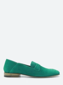 Hot - 17123B Flat Loafers in Smeraldo Talc Women Shoes | Loafers