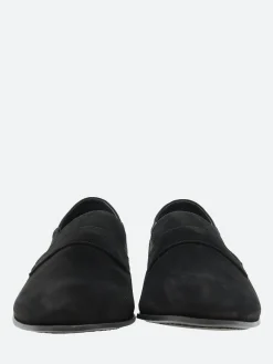 Clearance - 17123B Flat Loafers in Nero Talc Women Shoes | Loafers