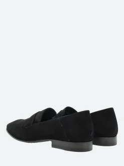 Clearance - 17123B Flat Loafers in Nero Talc Women Shoes | Loafers