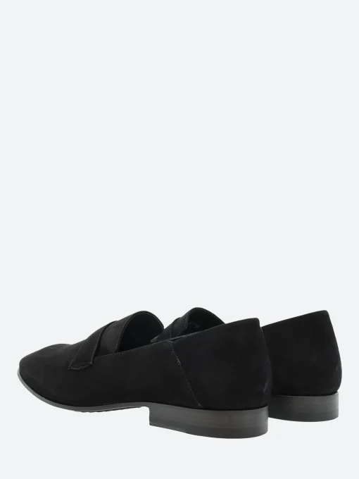 Clearance - 17123B Flat Loafers in Nero Talc Women Shoes | Loafers
