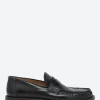 Sale - 18542F Penny Loafers in Nero Futh Shoes | Loafers