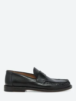 Sale - 18542F Penny Loafers in Nero Futh Shoes | Loafers