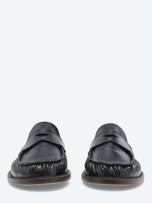 Sale - 18542F Penny Loafers in Nero Futh Shoes | Loafers