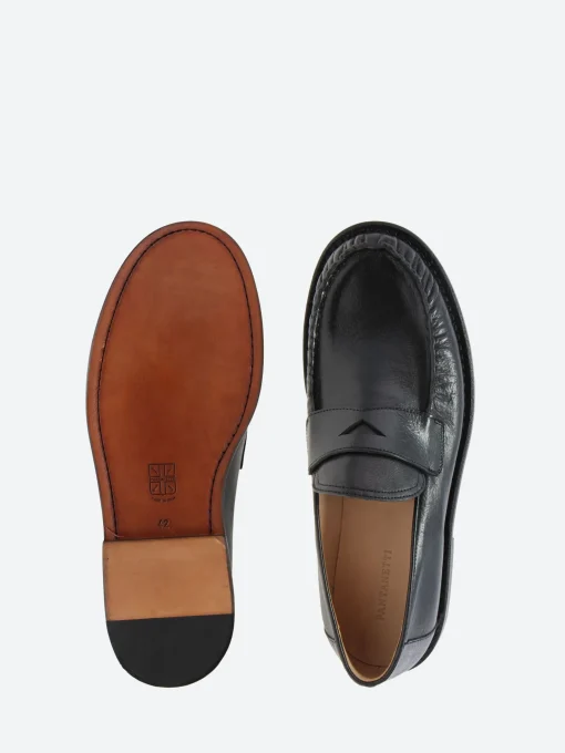 Sale - 18542F Penny Loafers in Nero Futh Shoes | Loafers