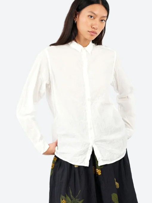 Outlet - Classic Crinkle Shirt in White Women Tops & Blouses | Overalls & Jumpsuits