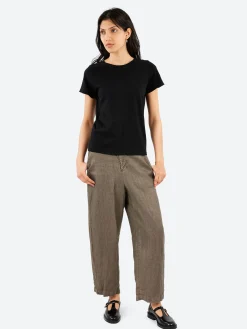 Discount - Crew Neck T-Shirt in Black Women Tops & Blouses | T-Shirts