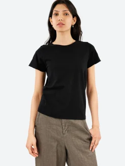 Discount - Crew Neck T-Shirt in Black Women Tops & Blouses | T-Shirts