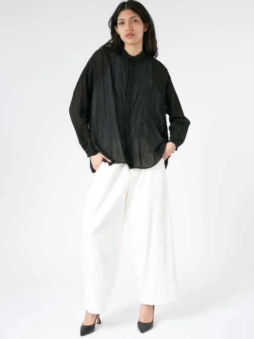 Sale - Crinkle Wine Dye Blouse in Women Tops & Blouses | Overalls & Jumpsuits