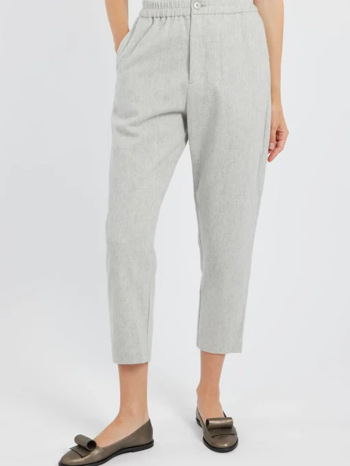 Fashion - Flannel Taper Pants in Women Pants