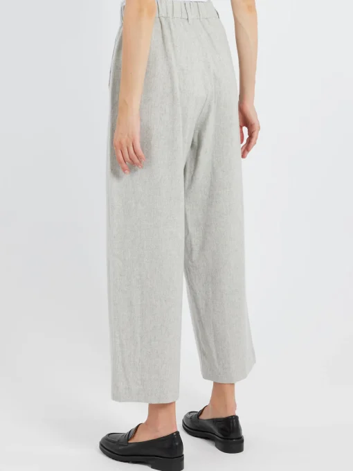 Fashion - Flannel Wide Pants in Women Pants | Overalls & Jumpsuits