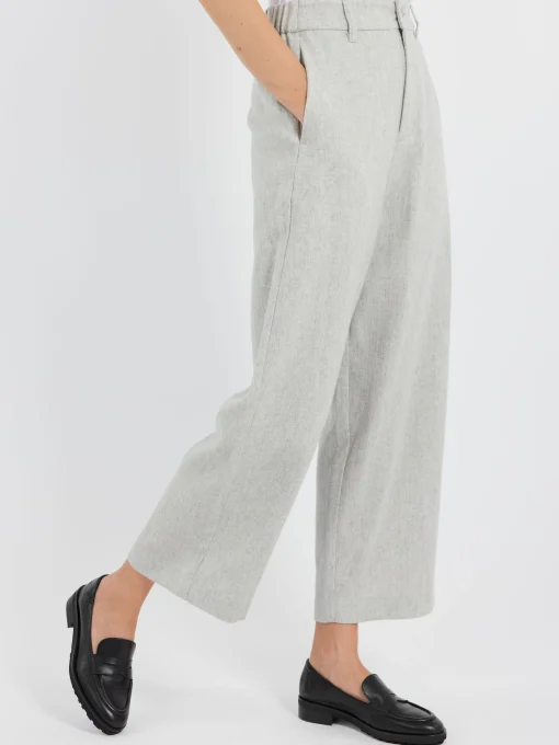 Fashion - Flannel Wide Pants in Women Pants | Overalls & Jumpsuits
