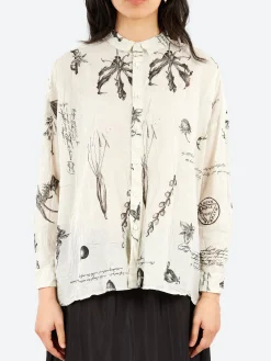 Best - Plant Growth Blouse in Ivory Women Tops & Blouses | Overalls & Jumpsuits