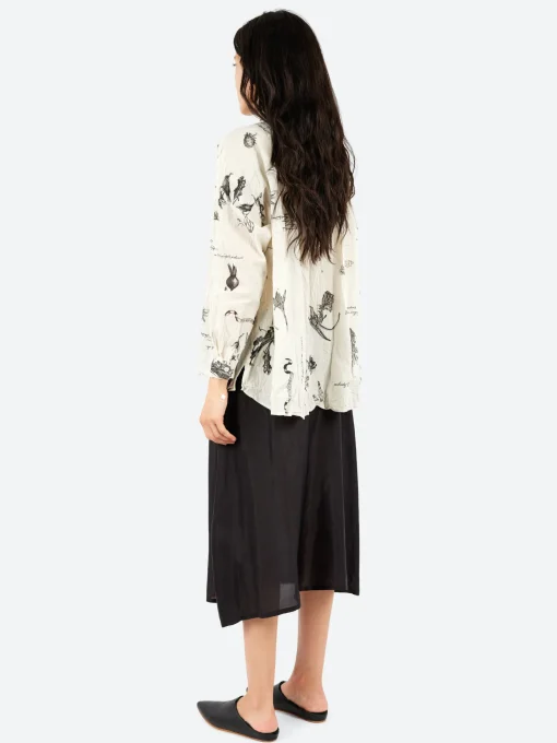 Best - Plant Growth Blouse in Ivory Women Tops & Blouses | Overalls & Jumpsuits