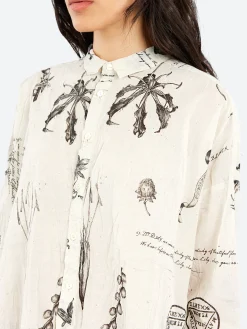 Best - Plant Growth Blouse in Ivory Women Tops & Blouses | Overalls & Jumpsuits