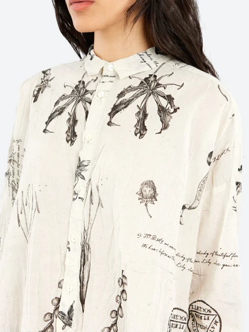 Best - Plant Growth Blouse in Ivory Women Tops & Blouses | Overalls & Jumpsuits