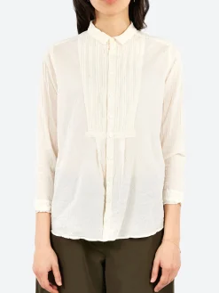 Sale - Random Pintuck Blouse in Natural Women Tops & Blouses | Button-Ups