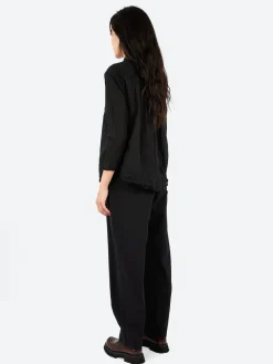 Fashion - Random Pintuck Blouse in Black Women Tops & Blouses | Overalls & Jumpsuits