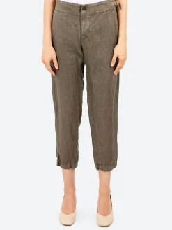 Clearance - Tapered Pants in Khaki Women Pants