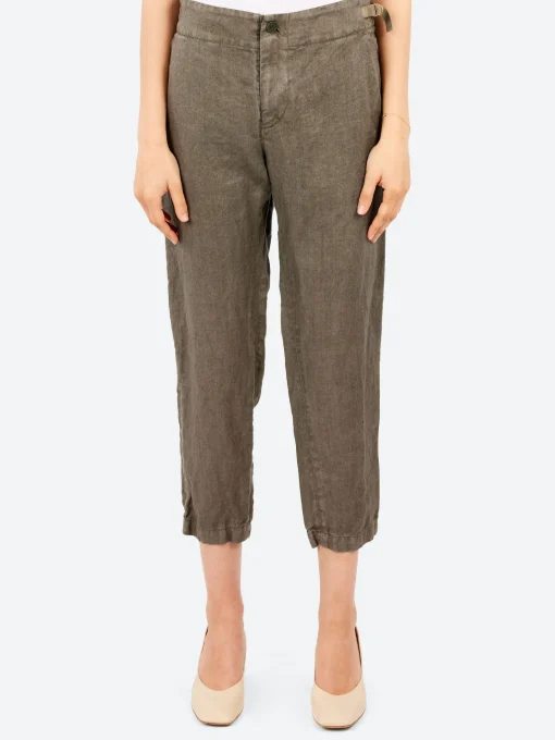 Clearance - Tapered Pants in Khaki Women Pants