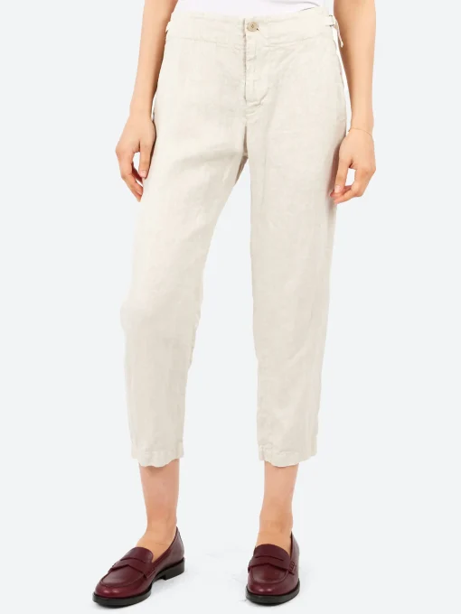 Outlet - Tapered Pants in Light Grey Women Pants