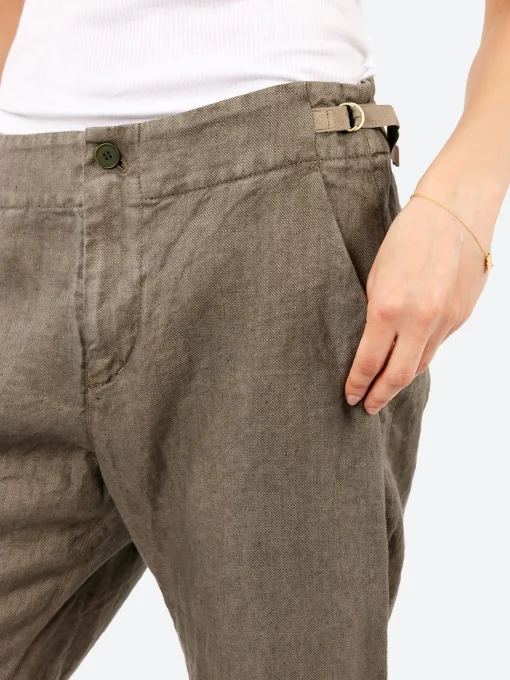Clearance - Tapered Pants in Khaki Women Pants