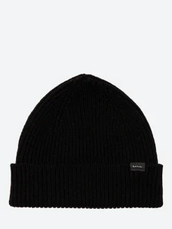 Online - Cashmere-Blend Ribbed Beanie Hat in Black Women Hats | Hats