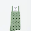 Best - Fernando Polka Sock in Green 33 Socks