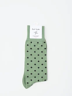 Best - Fernando Polka Sock in Green 33 Socks