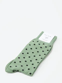 Best - Fernando Polka Sock in Green 33 Socks