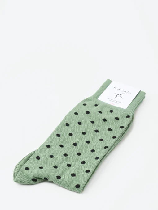 Best - Fernando Polka Sock in Green 33 Socks