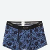 Discount - Floral Brief Trunk in Blue Undergarments