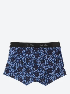 Discount - Floral Brief Trunk in Blue Undergarments