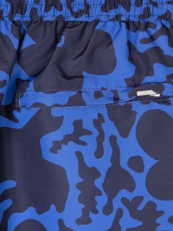 Sale - Floral Camo Swim Shorts in Blue Swimwear