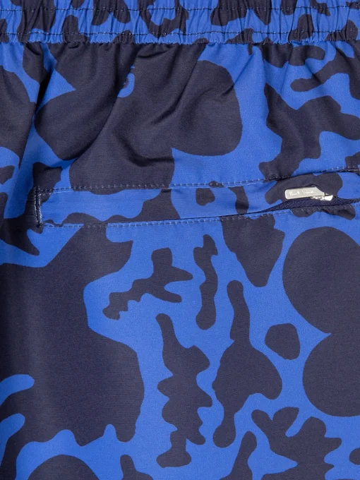 Sale - Floral Camo Swim Shorts in Blue Swimwear