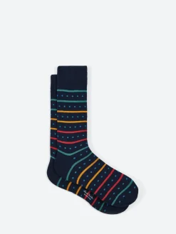 Hot - Iago Spot Stripe Sock in Socks