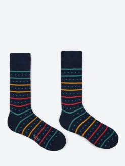 Hot - Iago Spot Stripe Sock in Socks