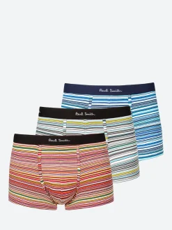 Best - Multi Signature Stripe Low-Rise Boxer Briefs Three Pack Undergarments
