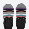 Discount - No Show Stripe Socks in Slate Socks